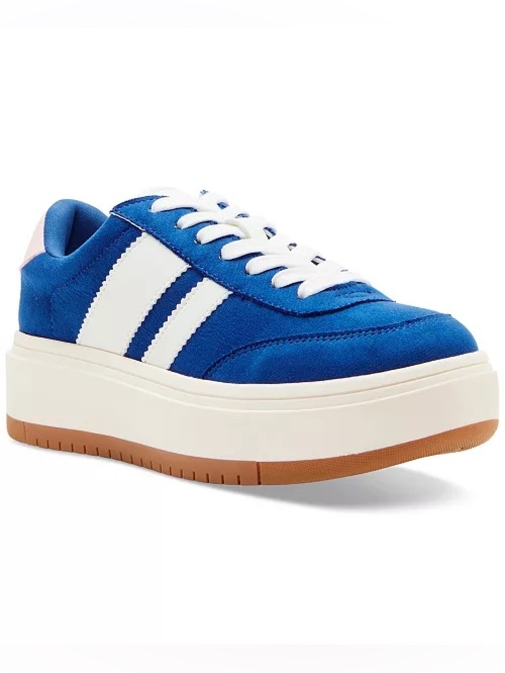 Madden Girl Navida Women's Fashion Sneakers Blue/White Size 7.5 M